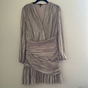 Maje crossover shimmer dress
